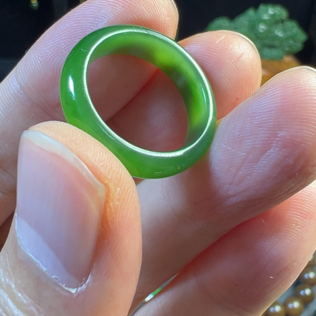 和田玉未镶嵌戒指