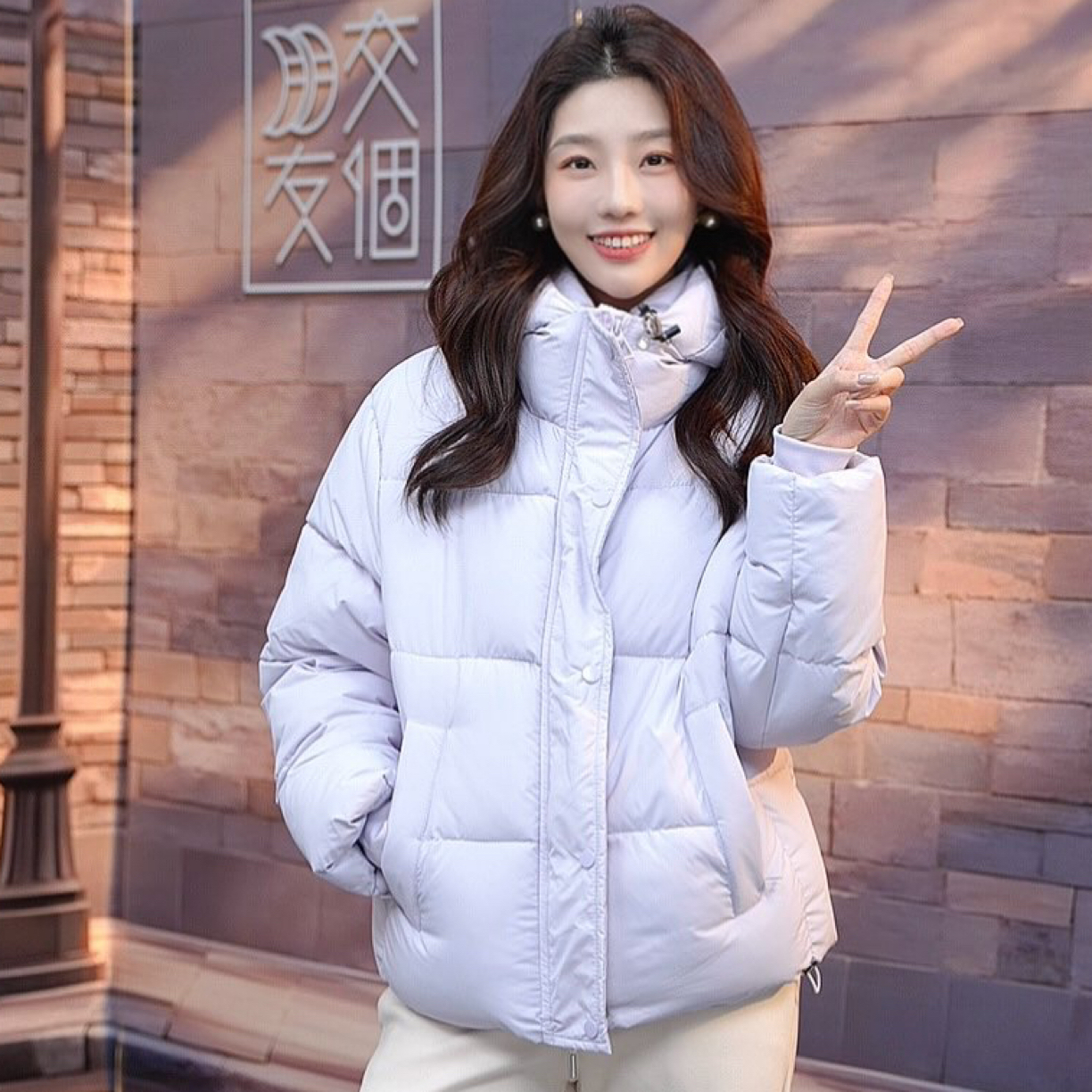 2025年新款冬季短款服女冬季小个子面包服泡芙加厚棉袄外套