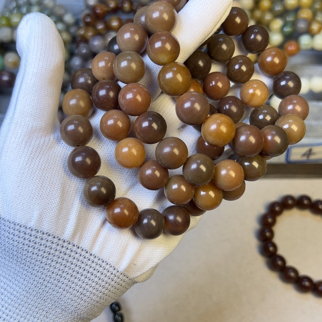 手串菩提根/象牙果菲料多宝卡14（瑕疵不补）