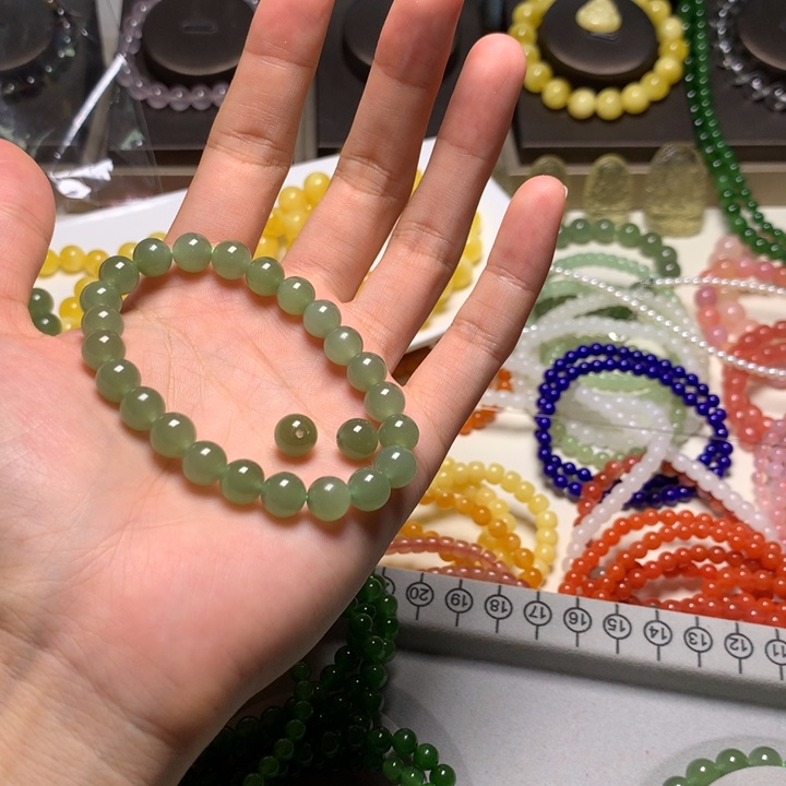 手链未镶嵌和田玉水*月