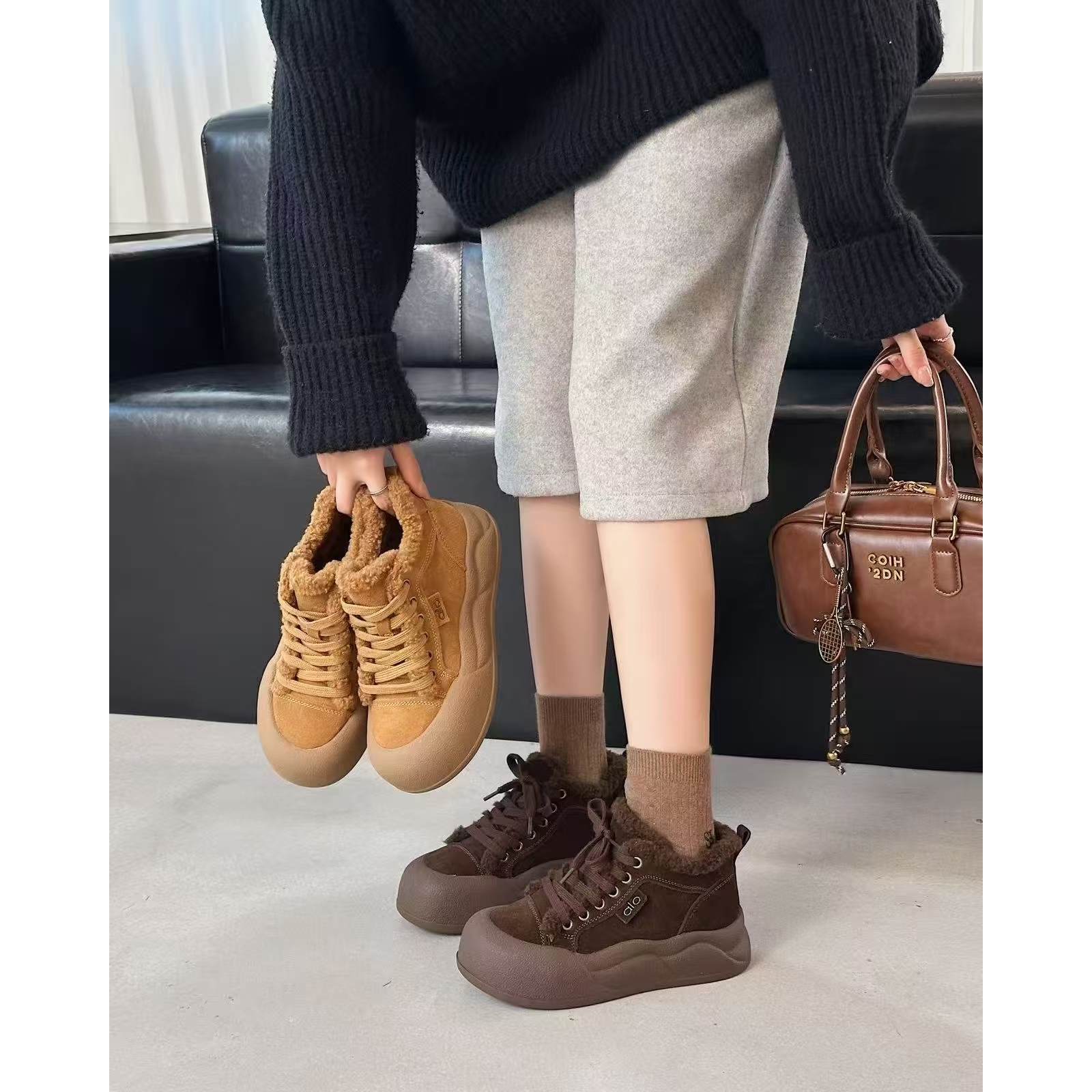 新款气质百搭潮流女士[大棉}休闲鞋/DS/8728