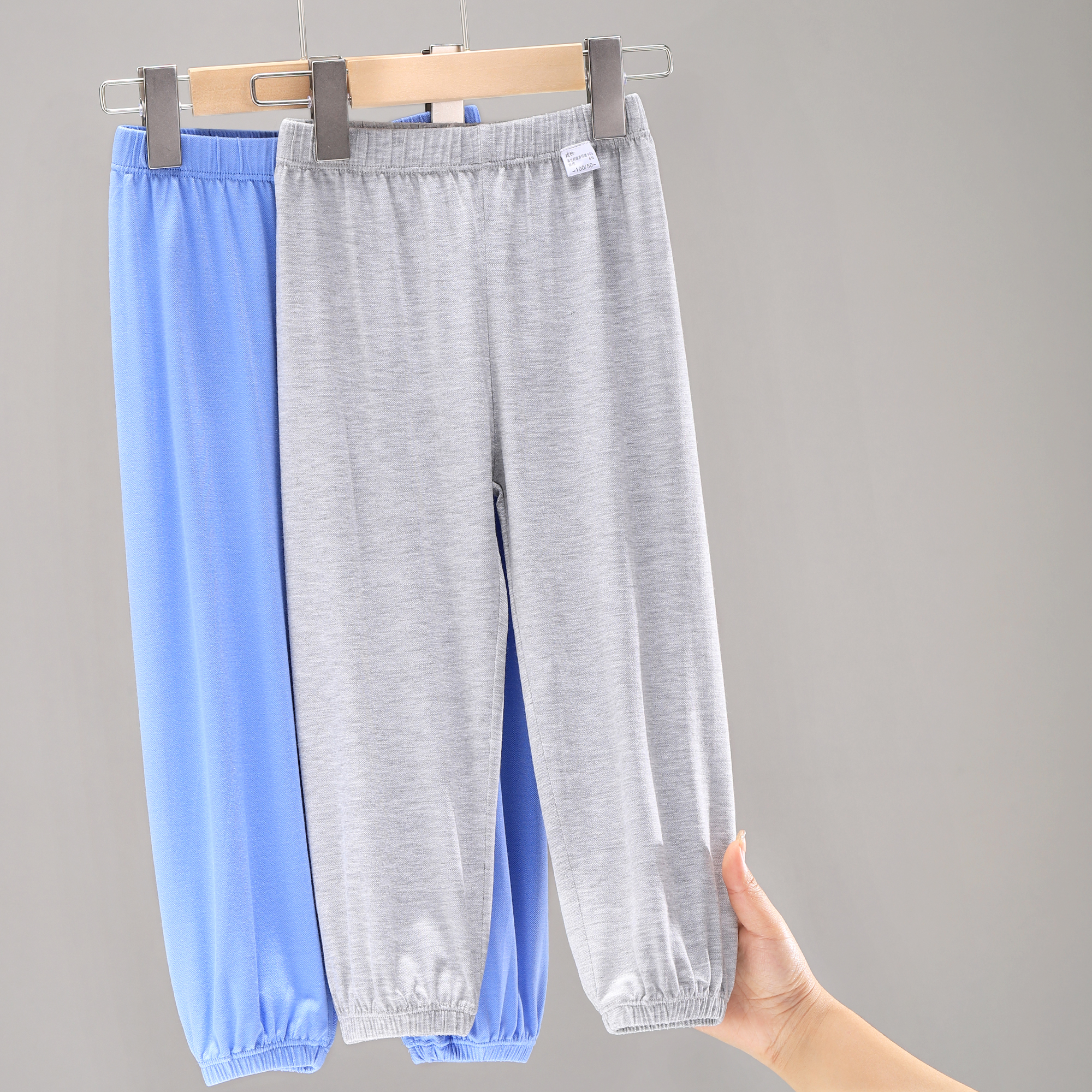 儿童裤子春款宝宝防蚊裤夏季薄款大童冰丝运动裤男女童外穿 106