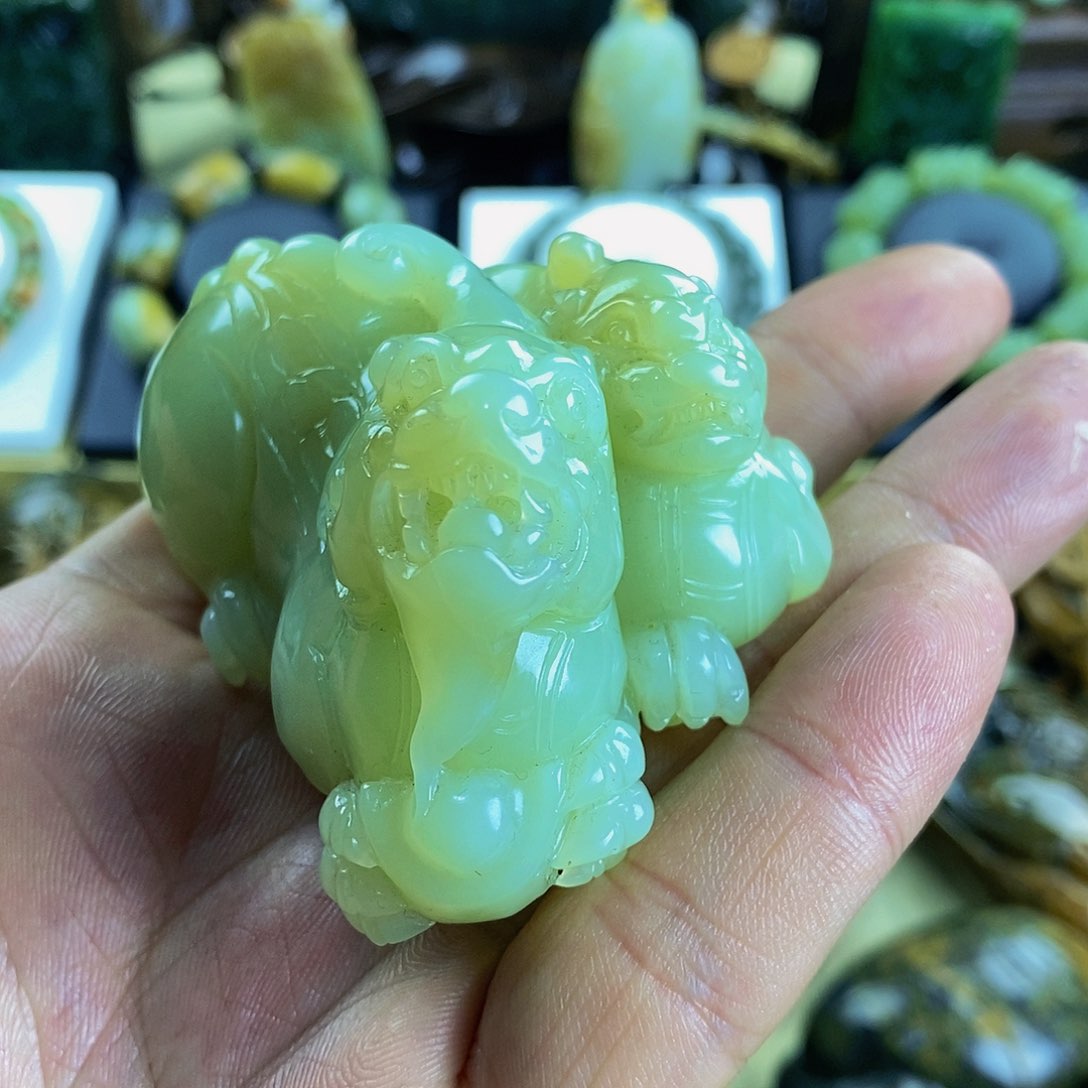 岫岩河磨玉（透闪石质玉）手把未镶嵌顾***你