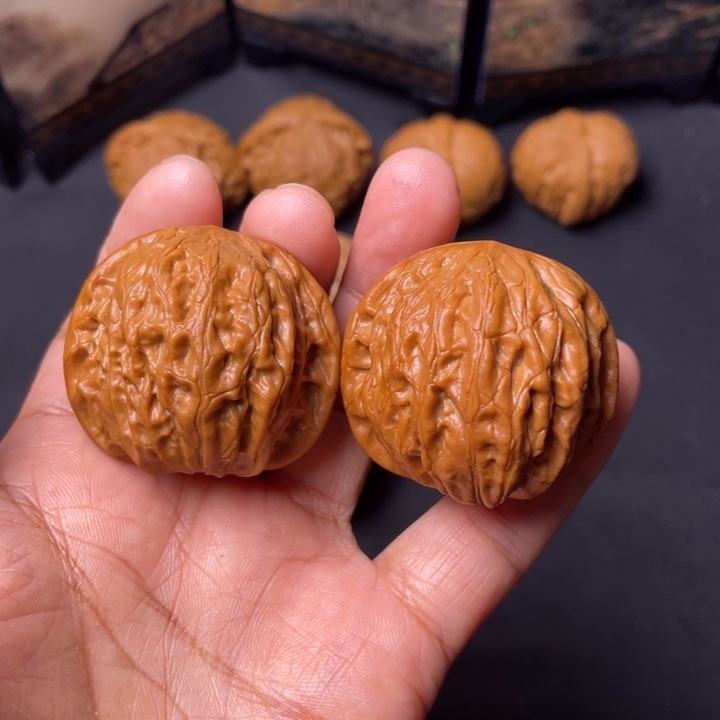 文玩核桃把件39铁锤