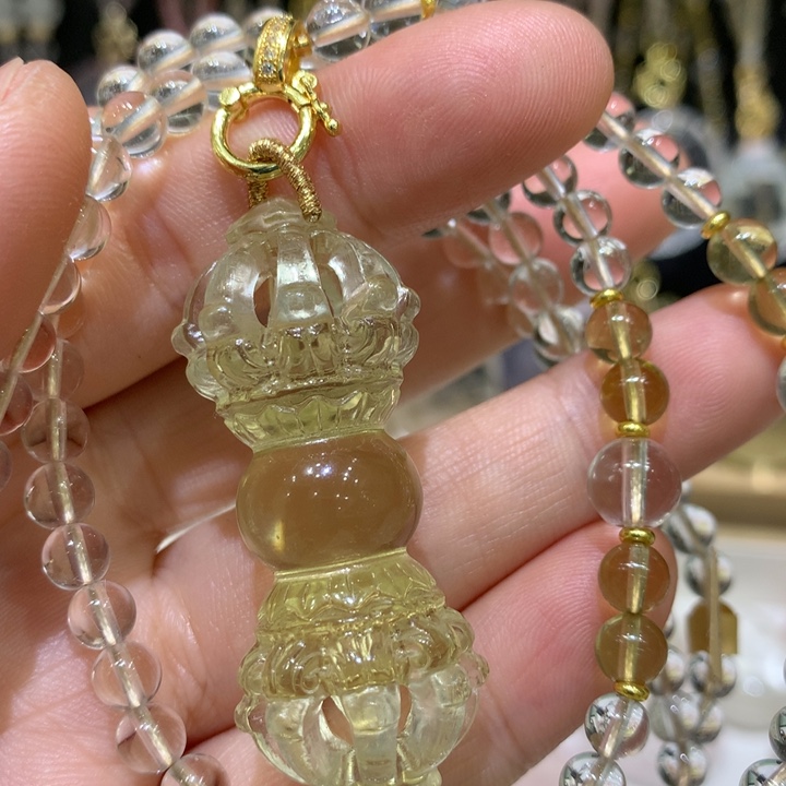 水晶颈饰未镶嵌天然