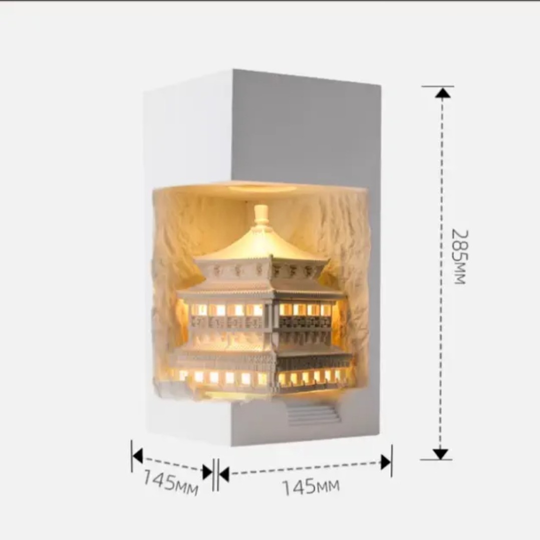 宫殿转角石膏灯感应灯人来灯亮人走关灯