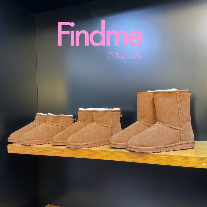 [喜宝大码女鞋41-44]皮毛一体～雪地靴周冬雨mini经典5854