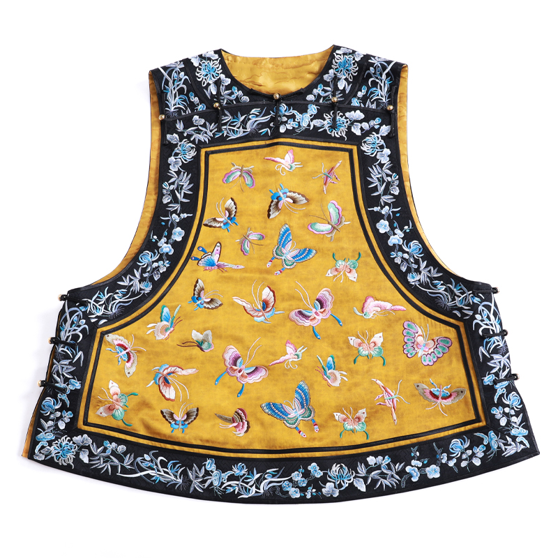 「芳丛逐香」乐锦坊 桑蚕丝 复古中国风原创设计感刺绣汉服女装马甲