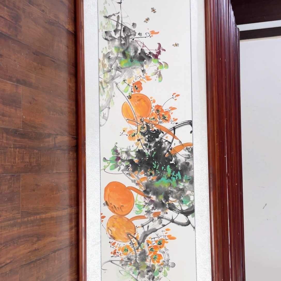 国画带框尺寸48*163厘米