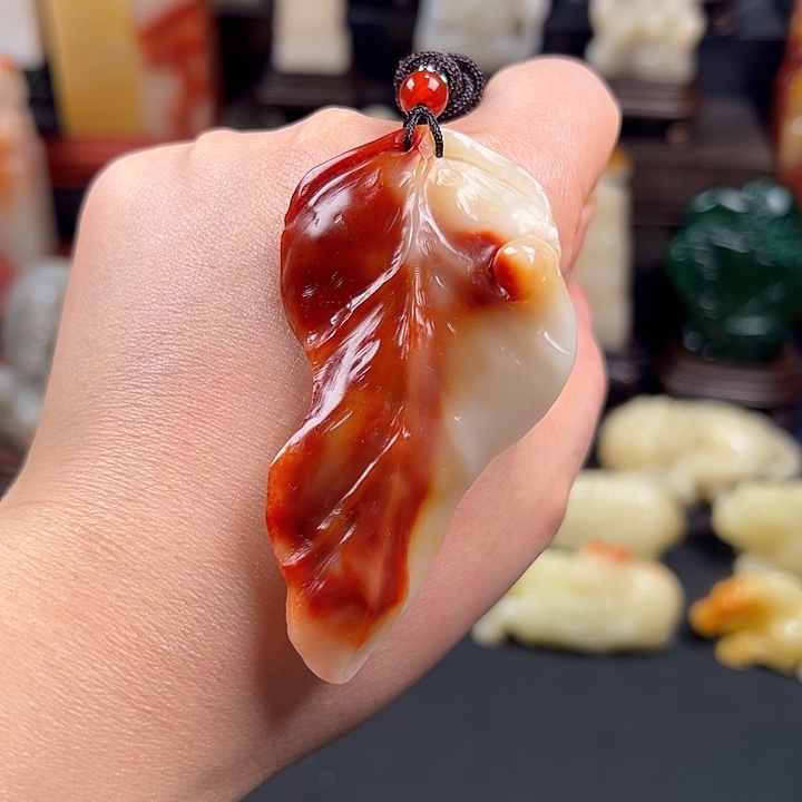 寿山石三彩芙蓉石