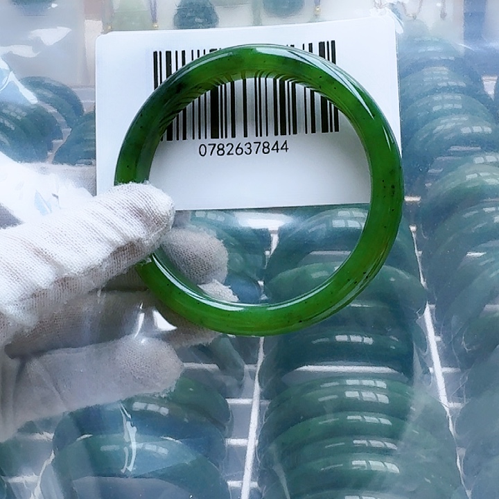 和田玉（碧玉）手镯未镶嵌59