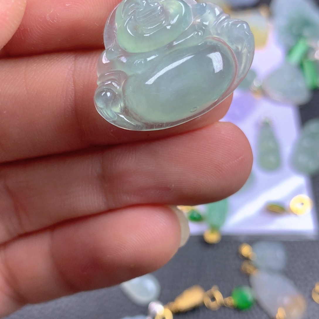 【闪购商品】翡翠18K金镶嵌颈饰翡翠