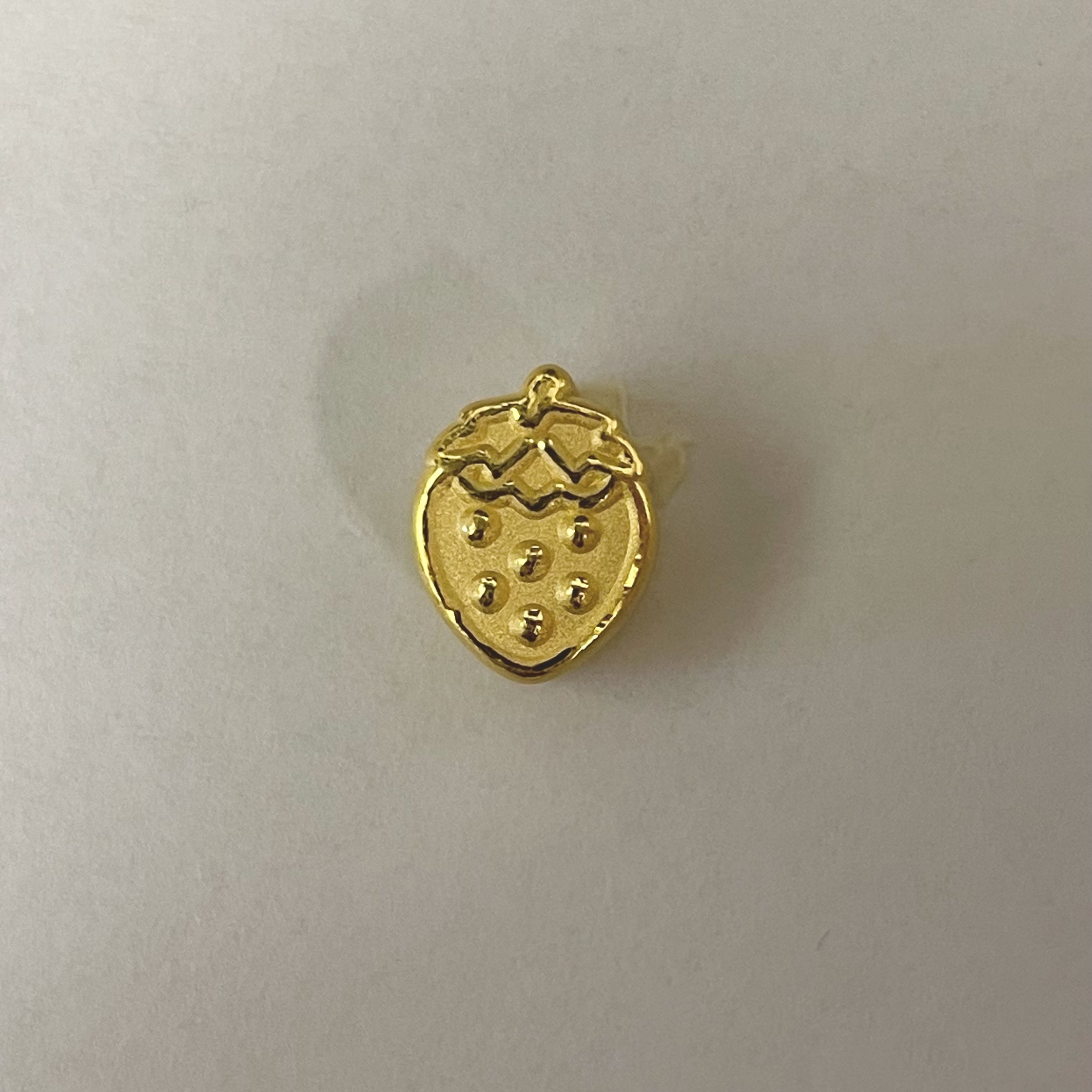 辉通黄金足金999草莓通孔DP2338-01220