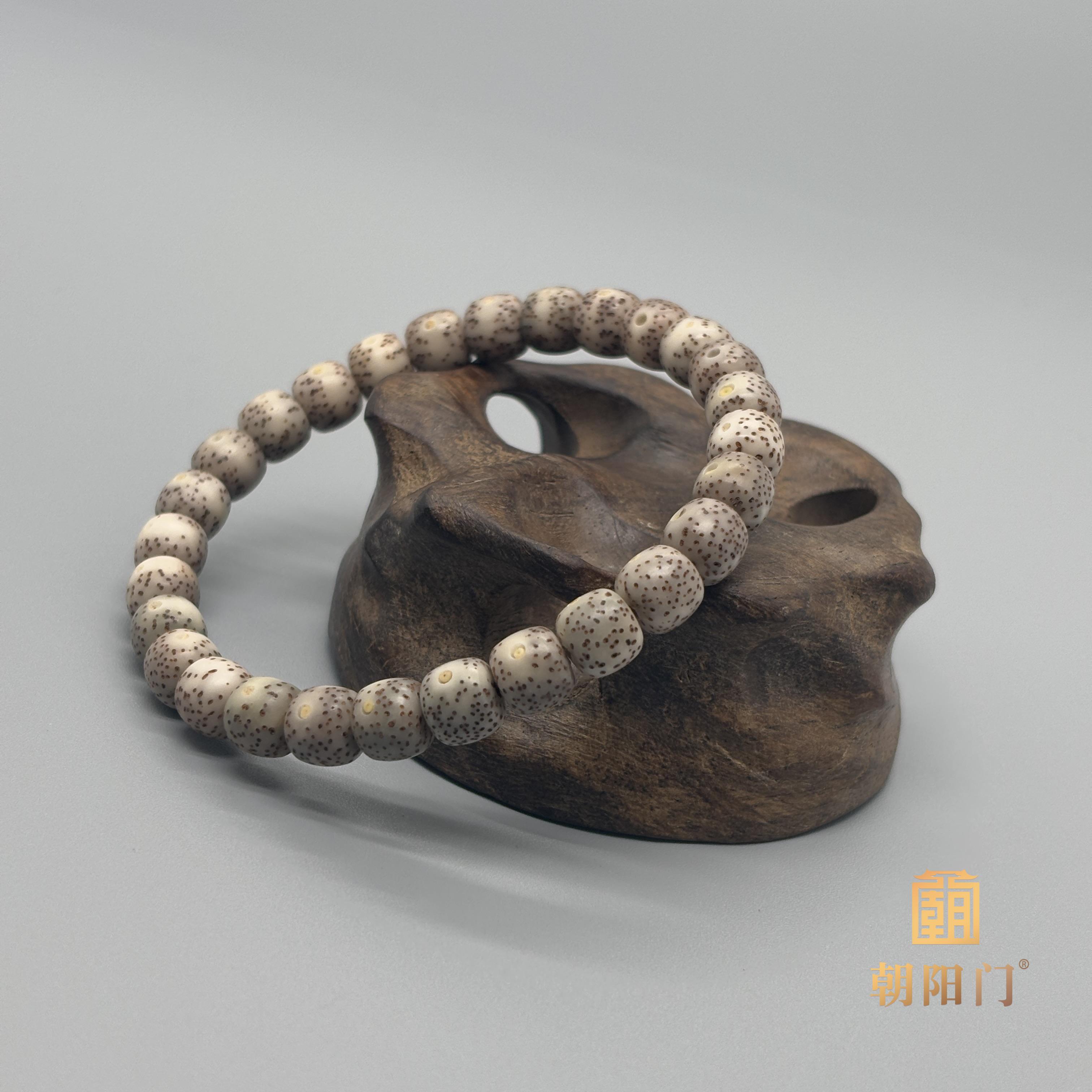 【0677】“奶奶灰” 原生态星月菩提手串8x7mm左右文玩手串