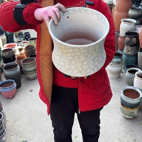 口24高25瑕疵盆子。 