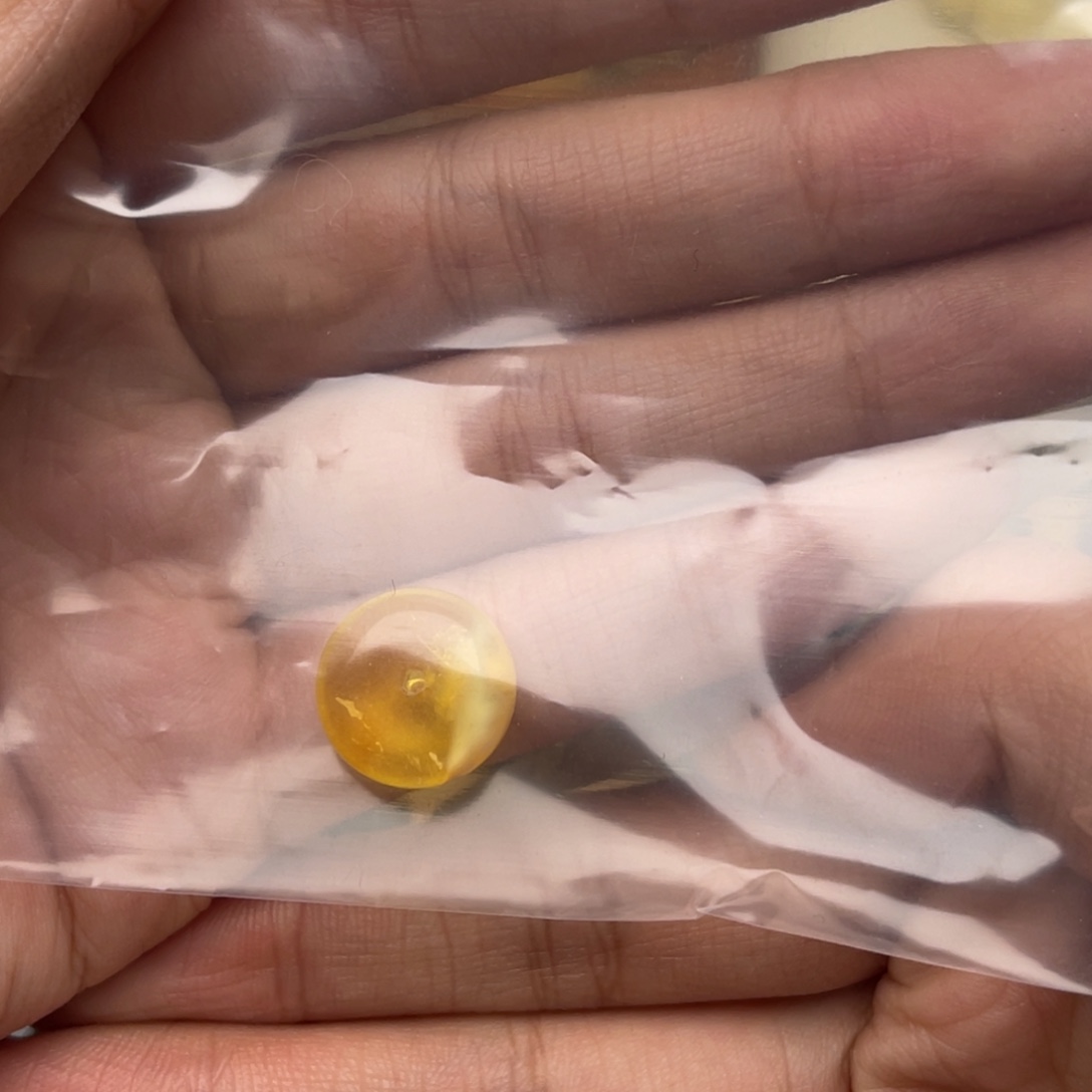 琥珀未镶嵌裸石蜜蜡墩子微瑕静