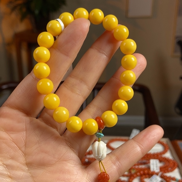 琥珀手链未镶嵌蜜蜡手串9+