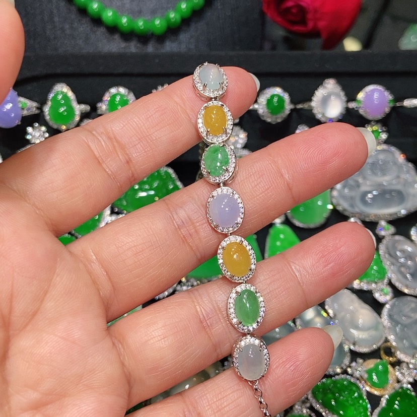 【闪购商品】翡翠手链未镶嵌天然翡翠