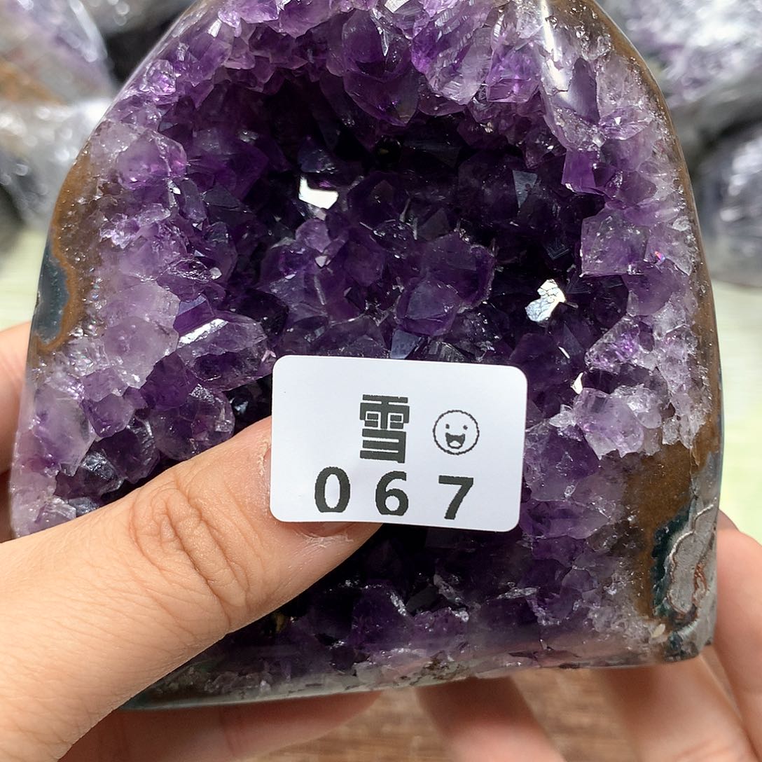 紫晶大型摆件（非配饰）9K金镶嵌