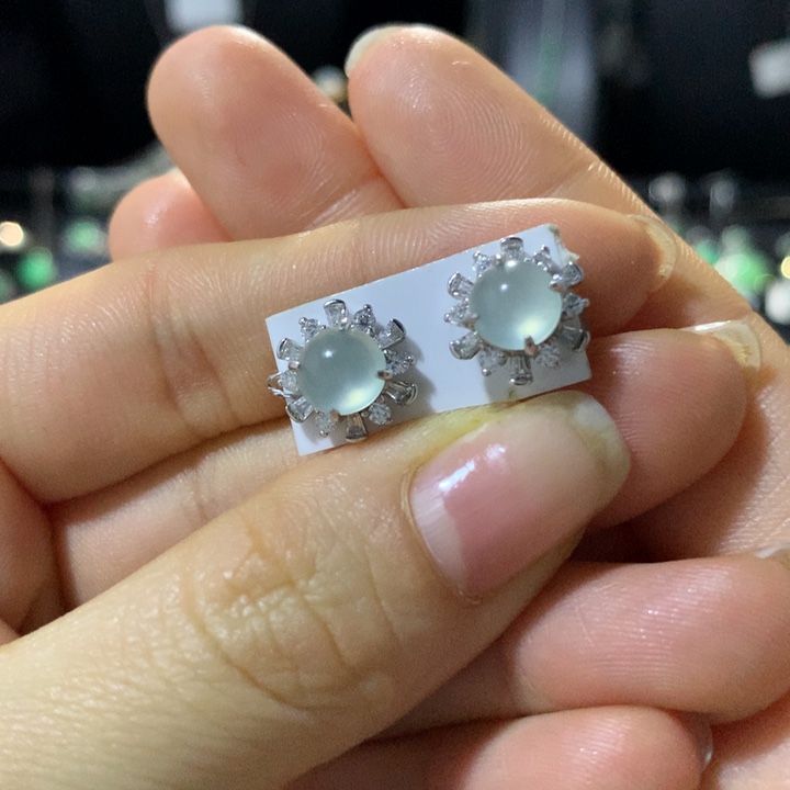 翡翠银S925镶嵌戒指