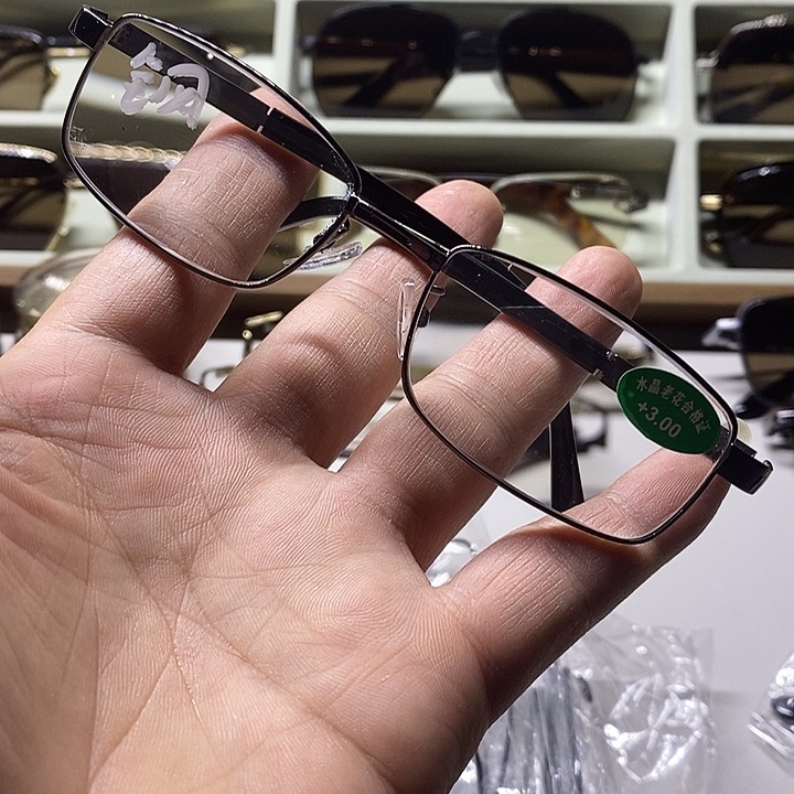 水晶眼镜天然水晶眼镜未镶嵌