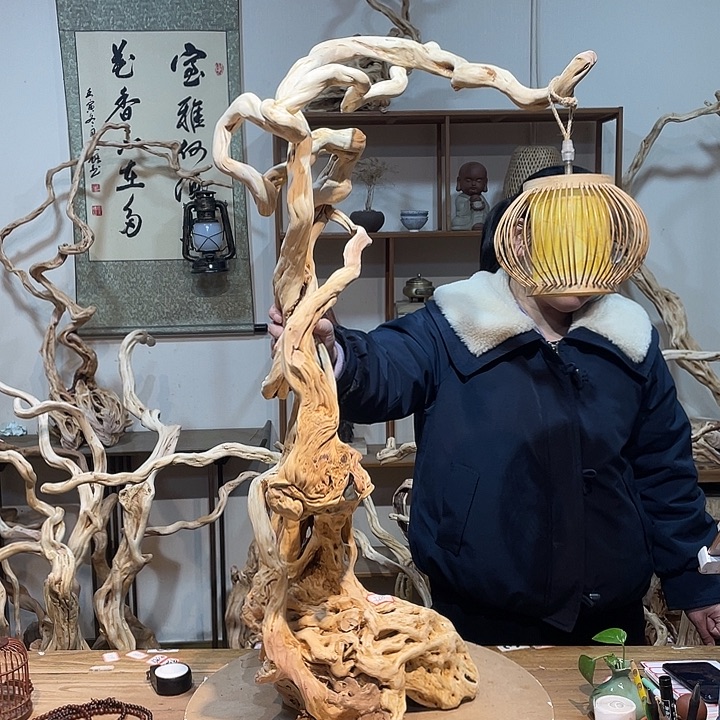 菡***i木杜鹃根根艺摆件