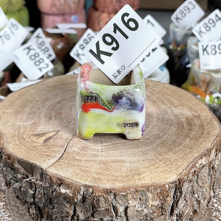 紫砂花盆小方石 内口2.8