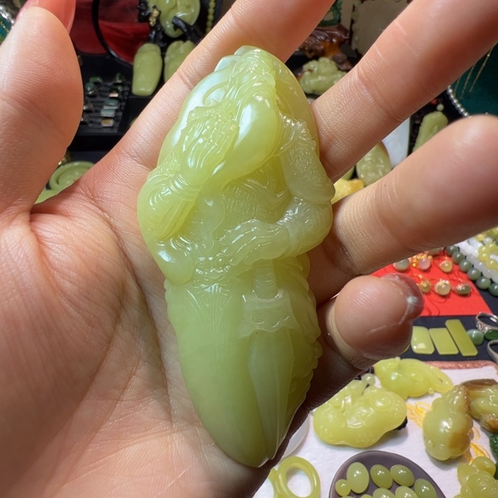 和田玉（黄玉）颈饰未镶嵌