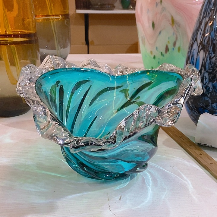 琉璃琉璃花瓶高15口38