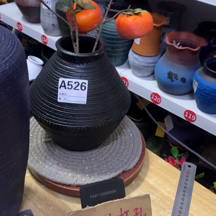 【闪购商品】红陶粗糙盆默认打孔高22口8.5