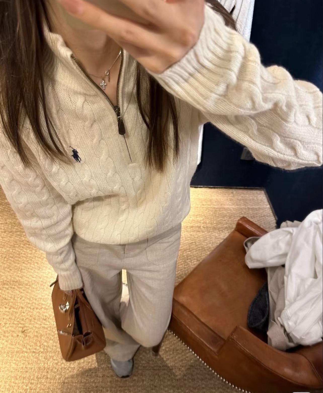 好命哥同款小马针织毛衣半拉链套头卫衣羊毛百搭【男女同款】