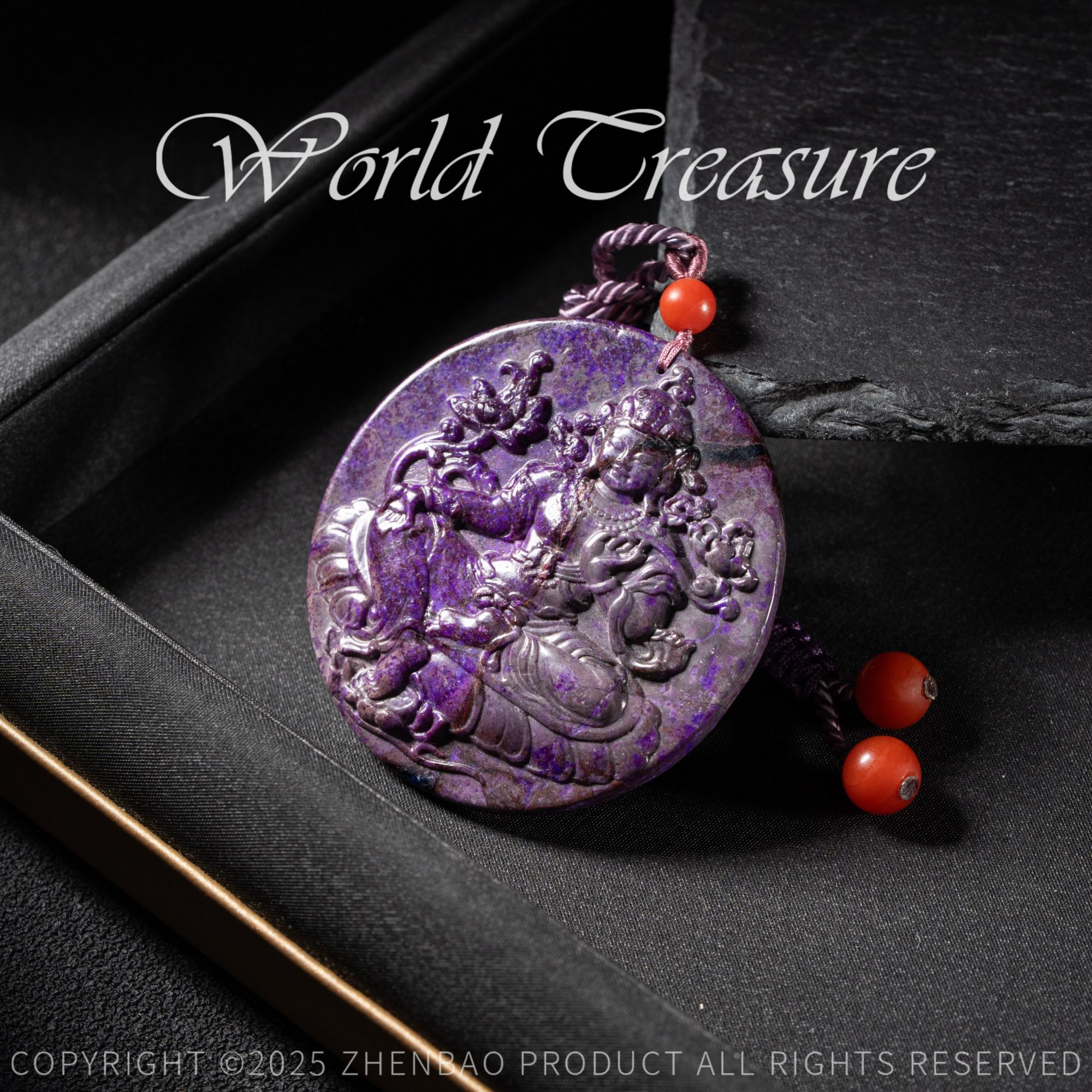 【韵洁珠宝】舒俱来雕刻件圆牌/Z2762/多样性发一件