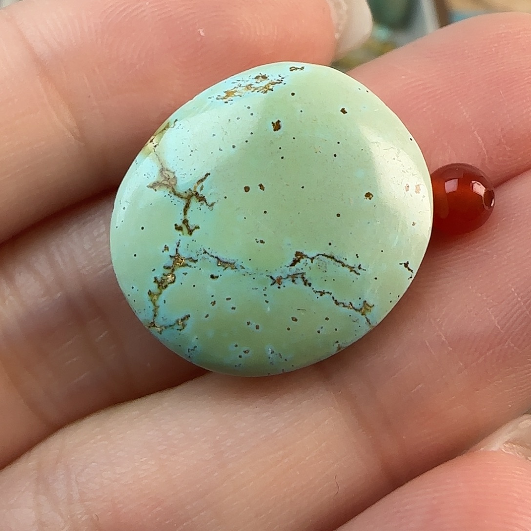 南红玛瑙未镶嵌配饰17.2x19.5