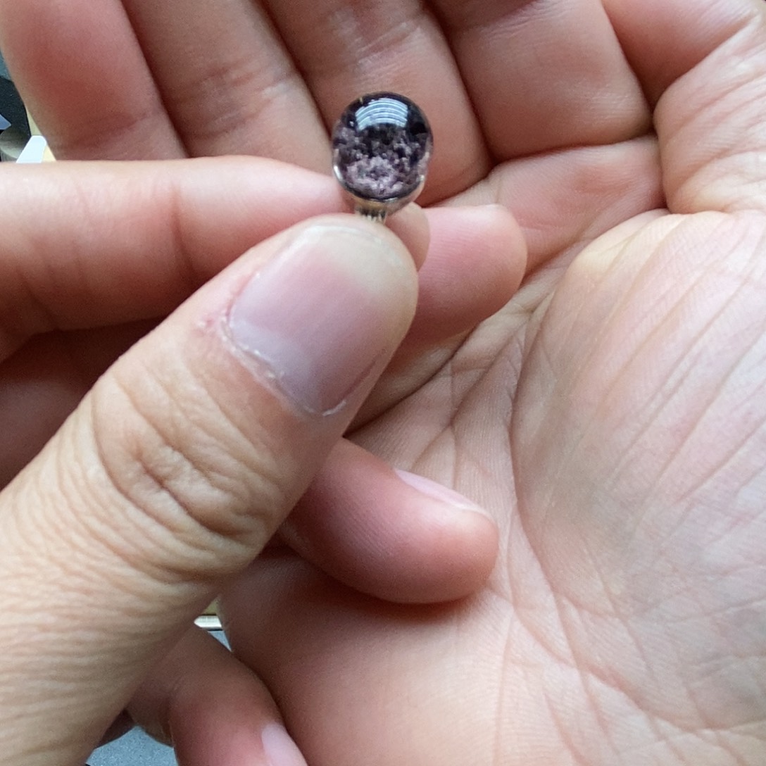 咪***姐戒指银S925镶嵌水晶活口