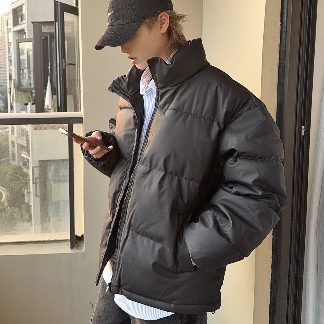 【CJJ嘉】立领棉衣棉服冬季男女加厚面包服短款宽松韩版情侣
