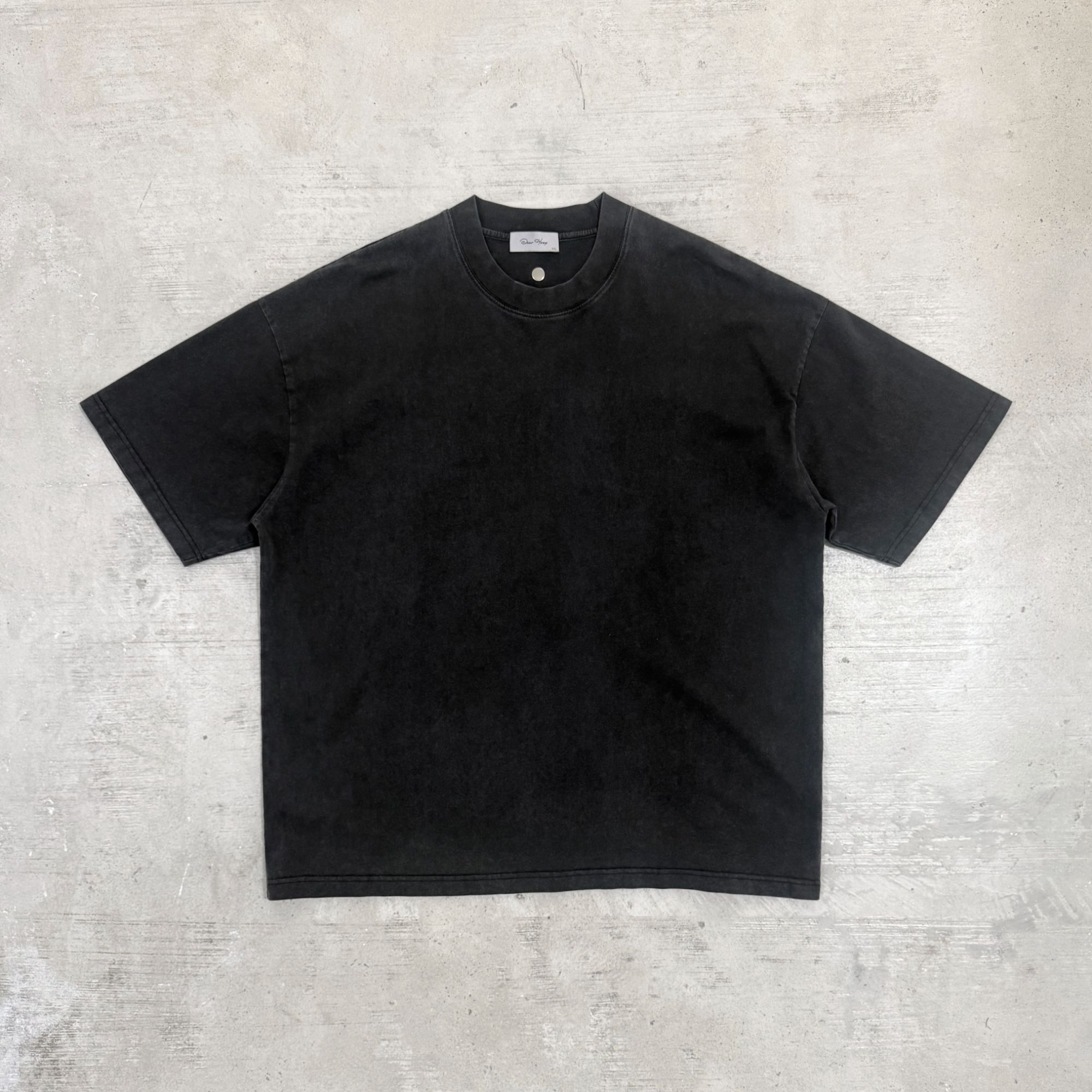 【黑曼巴】DEARHOOP  3D浮雕金属标 基础打底 美式高街潮牌短袖T恤 