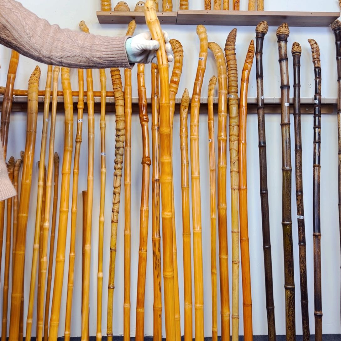 1740 竹杖登山杖手持拐棍