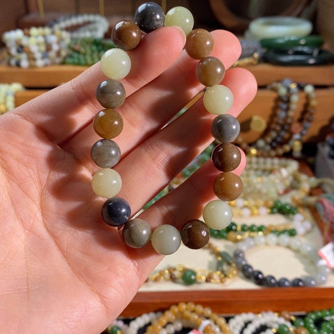 和田玉未镶嵌手链