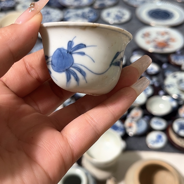 瓷片瓷片茶托喝茶非常不错