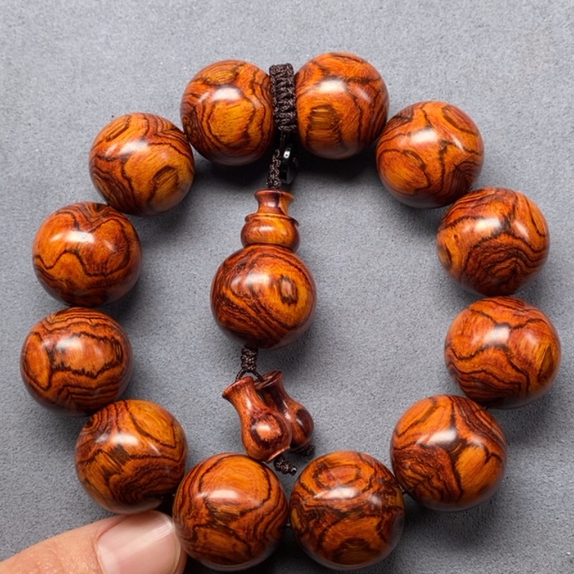 【闪购商品】黄花梨/降香黄檀手串/手链海黄2.0鬼脸对眼