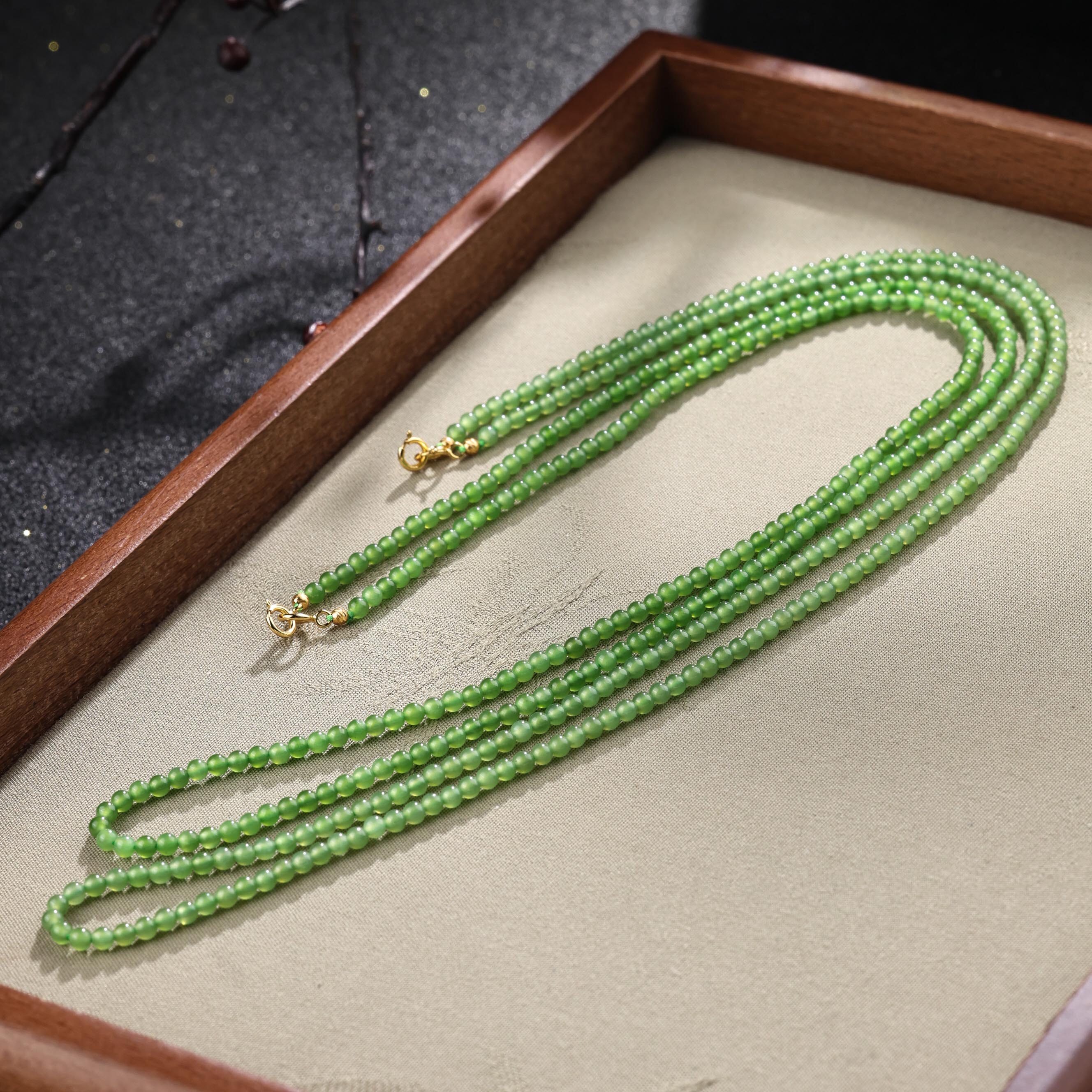 【举石臻选】TA1126-1000-52和田玉项链（一件/多样性发/约2mm+）H