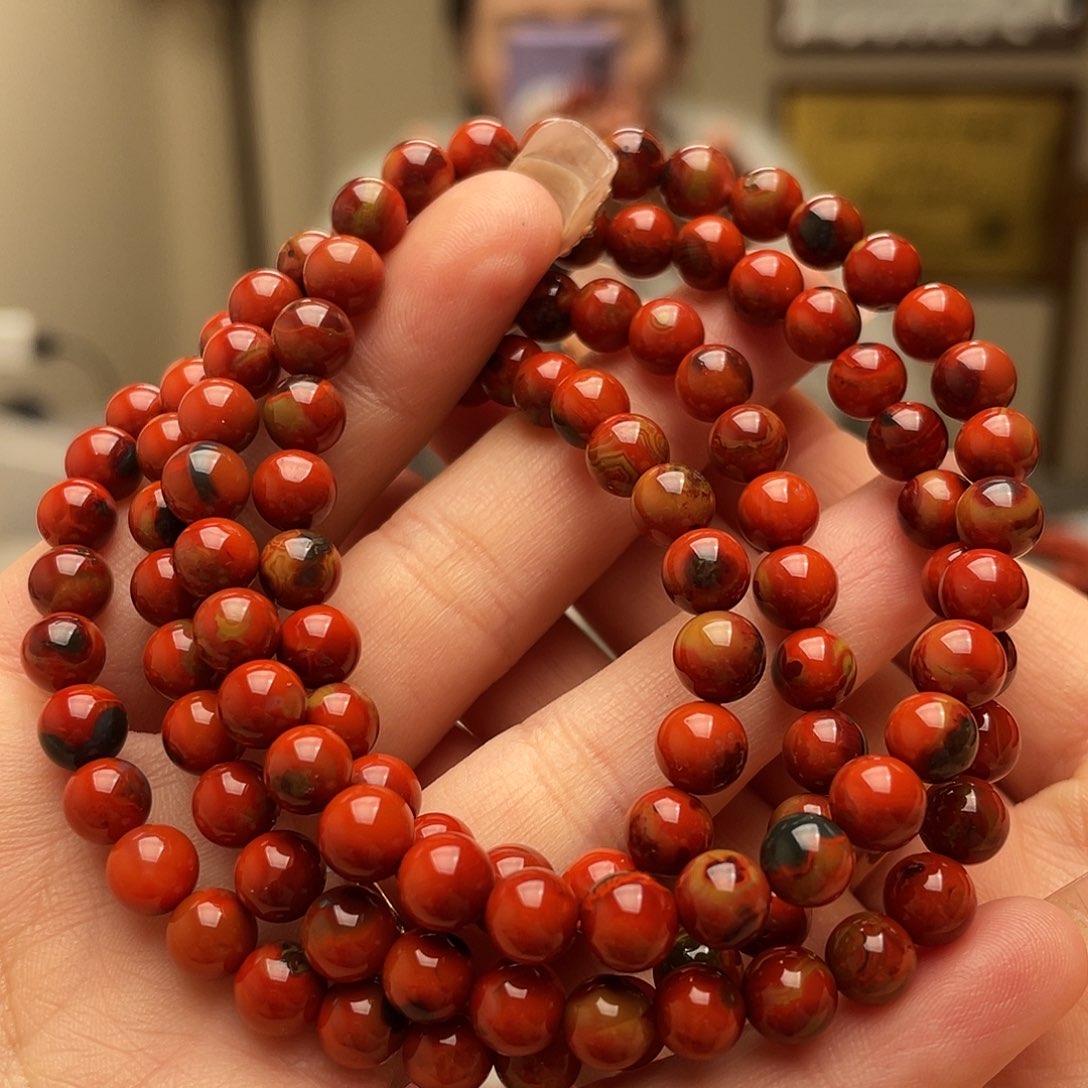 南红玛瑙手链未镶嵌