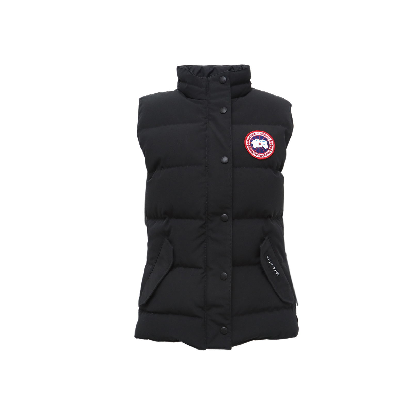 99新 CANADA GOOSE 积分-288汤/P205945209/黑色羽绒马甲 S码