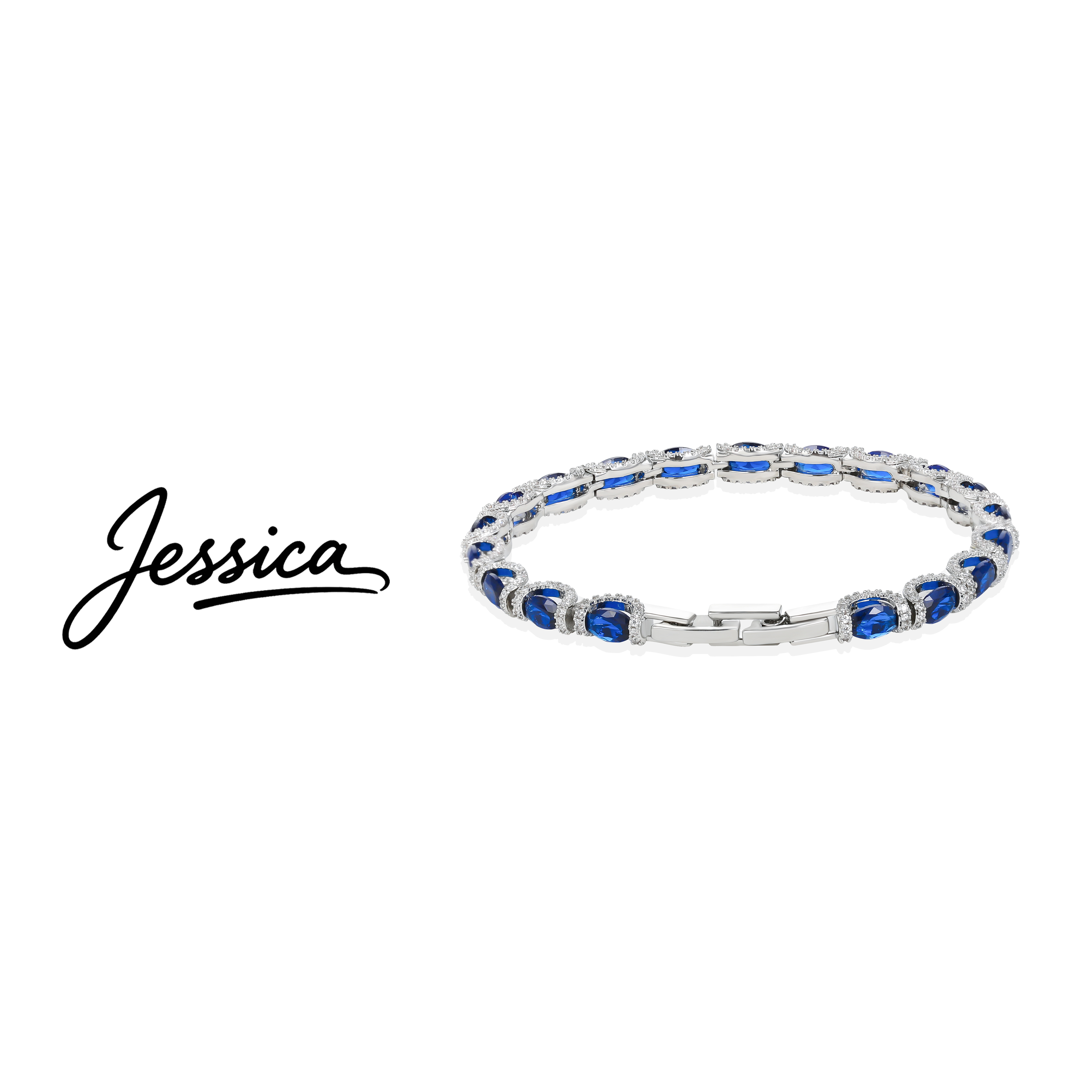 佳西卡 CNC精工 17厘米/18厘米 欧美风皇家蓝星河手链（JXK820）