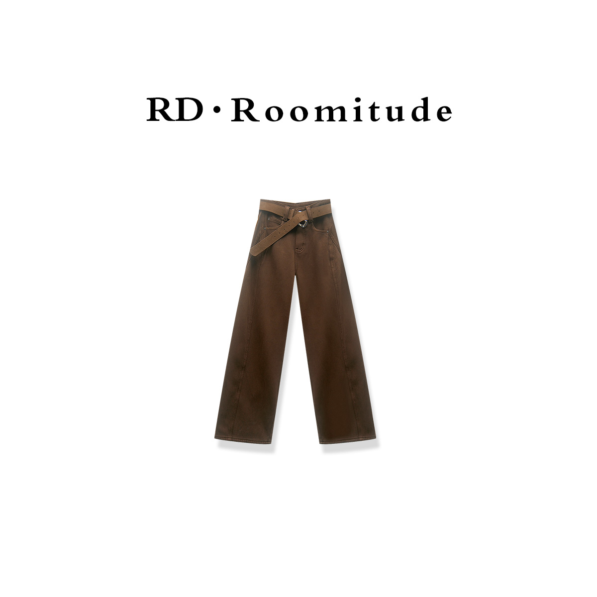 RD·Roomitude 【赤棕狂想】天丝暖阳加绒牛仔裤RD225G011Y