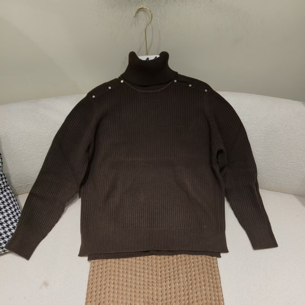 针织毛衣保暖时尚加厚厚款上衣女士长袖保暖（211-220）