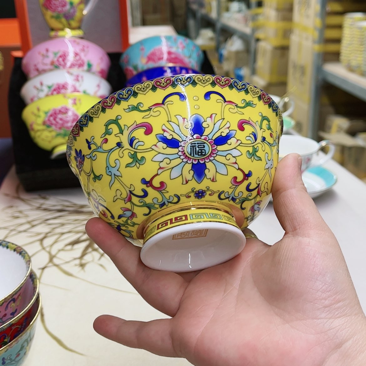 【闪购商品】珐琅5英寸4黄，。。。。。。