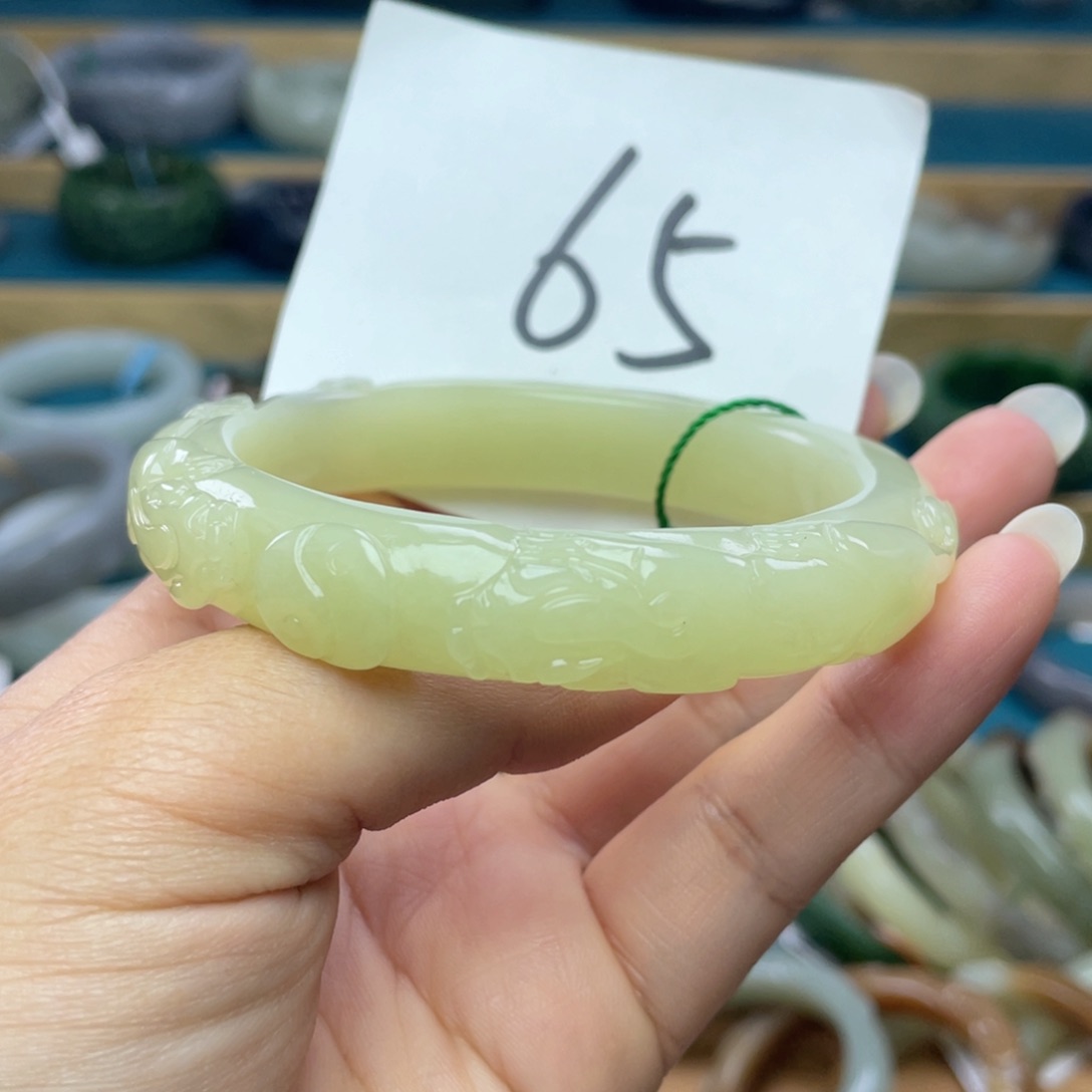 未镶嵌手镯和田玉圈口60