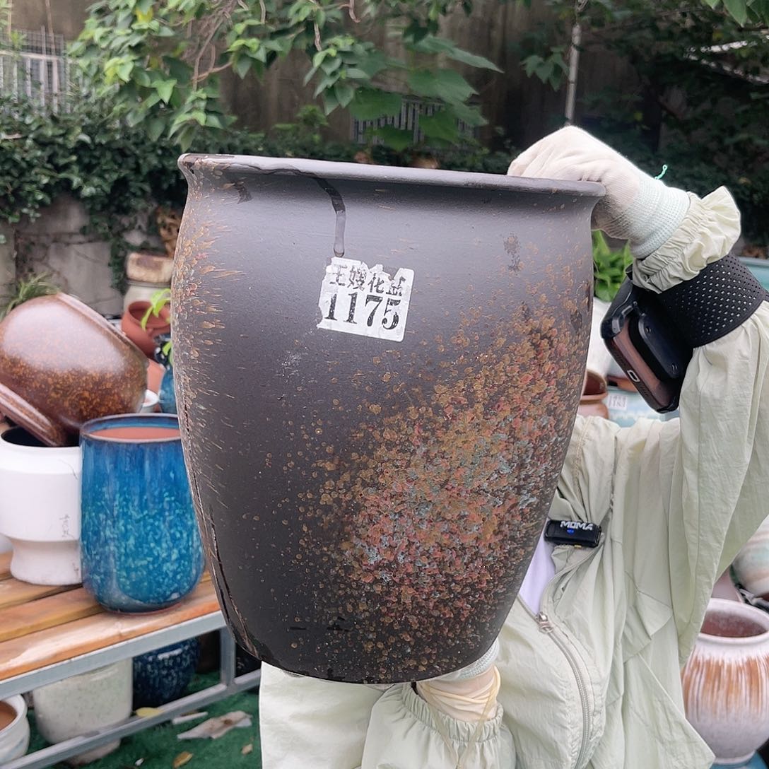 紫砂花盆王嫂花盆直播0610-1175高32口28