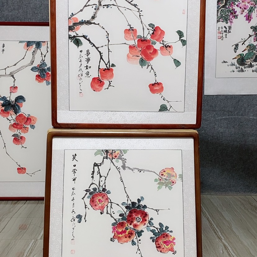 【闪购商品】国画书画作品带框65×65厘米